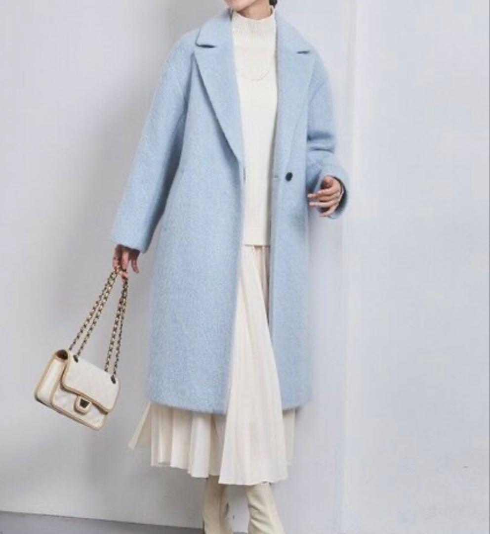 シャギー ビッグテーラード コート XS