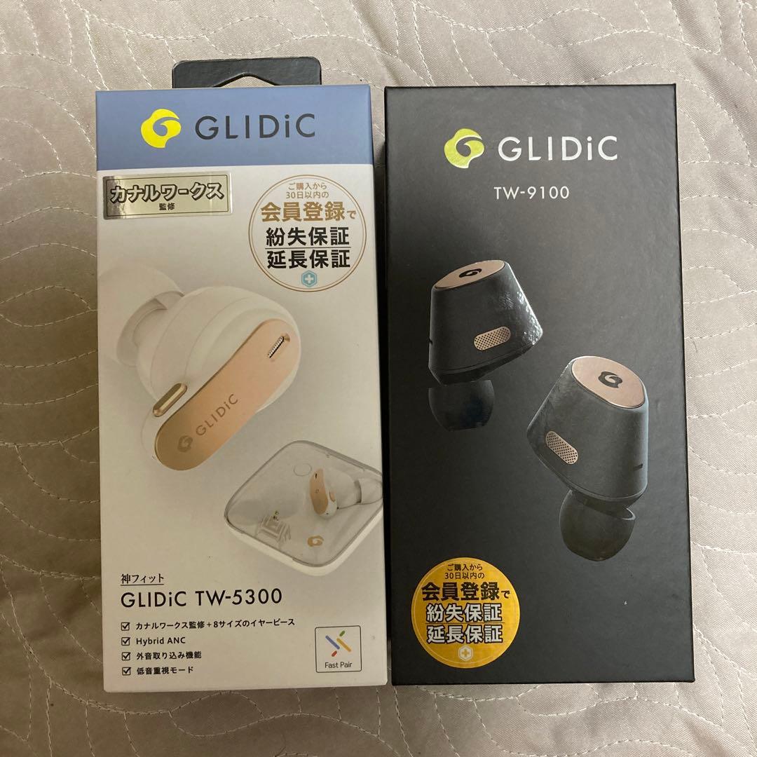 【新品・未開封】GLIDiCTW-9100と TW-5300ワイヤレスイヤホン