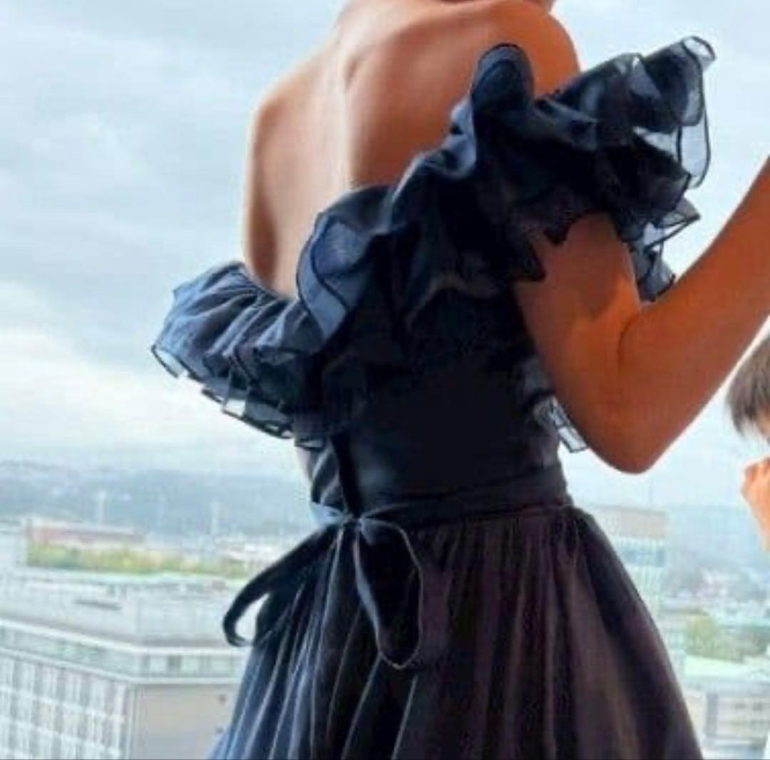 THE URBAN BLANCHEカラードレス ネイビーM