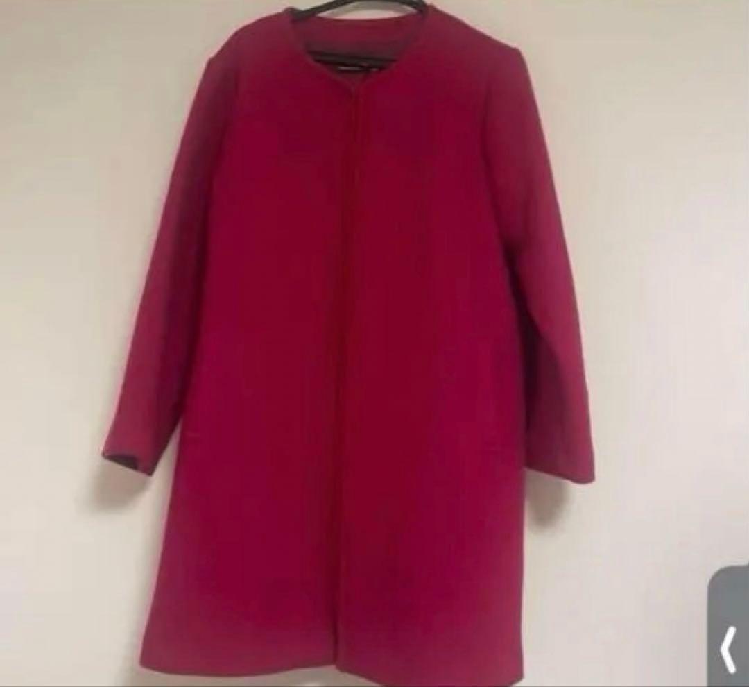 新品　アズノウアズ オオラカ　丸首　ジップコート　15号