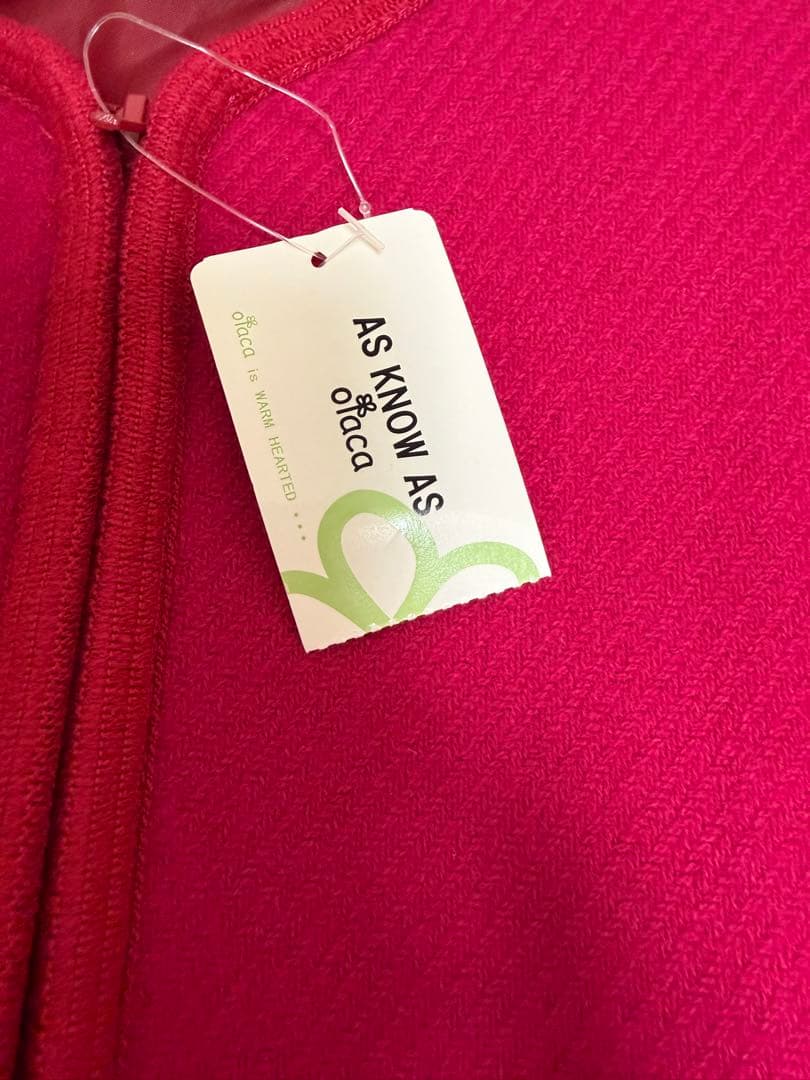 新品　アズノウアズ オオラカ　丸首　ジップコート　15号