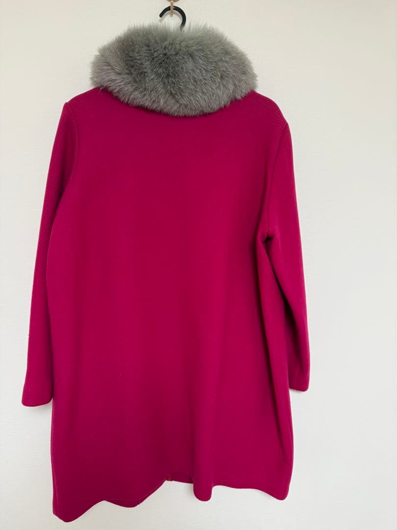 新品　アズノウアズ オオラカ　丸首　ジップコート　15号