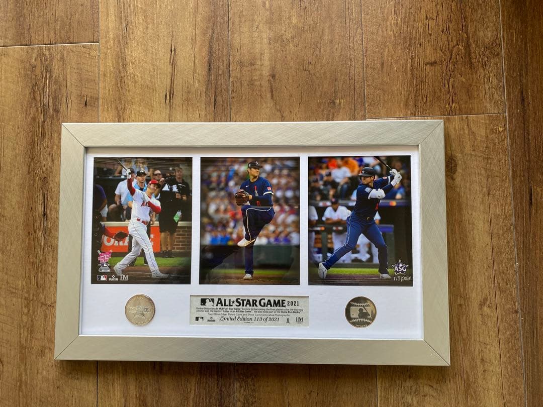 大谷翔平フォトフレーム オールスター2021 シルバー付