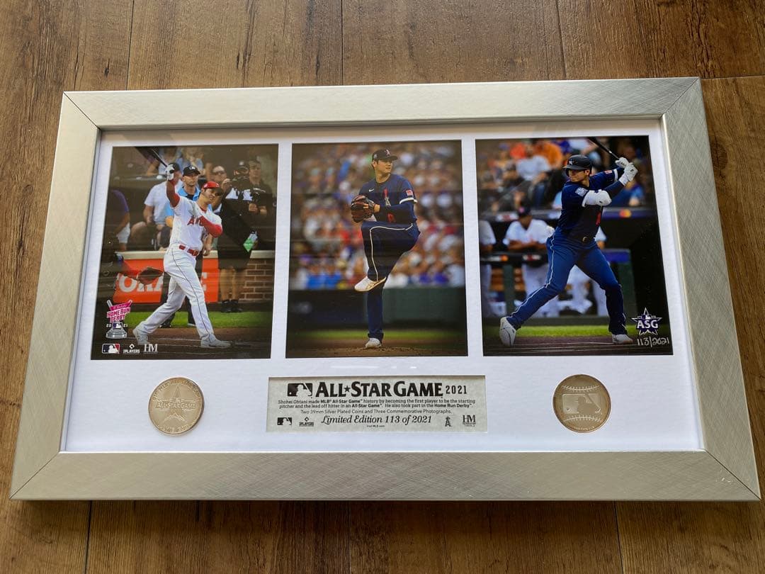 大谷翔平フォトフレーム オールスター2021 シルバー付