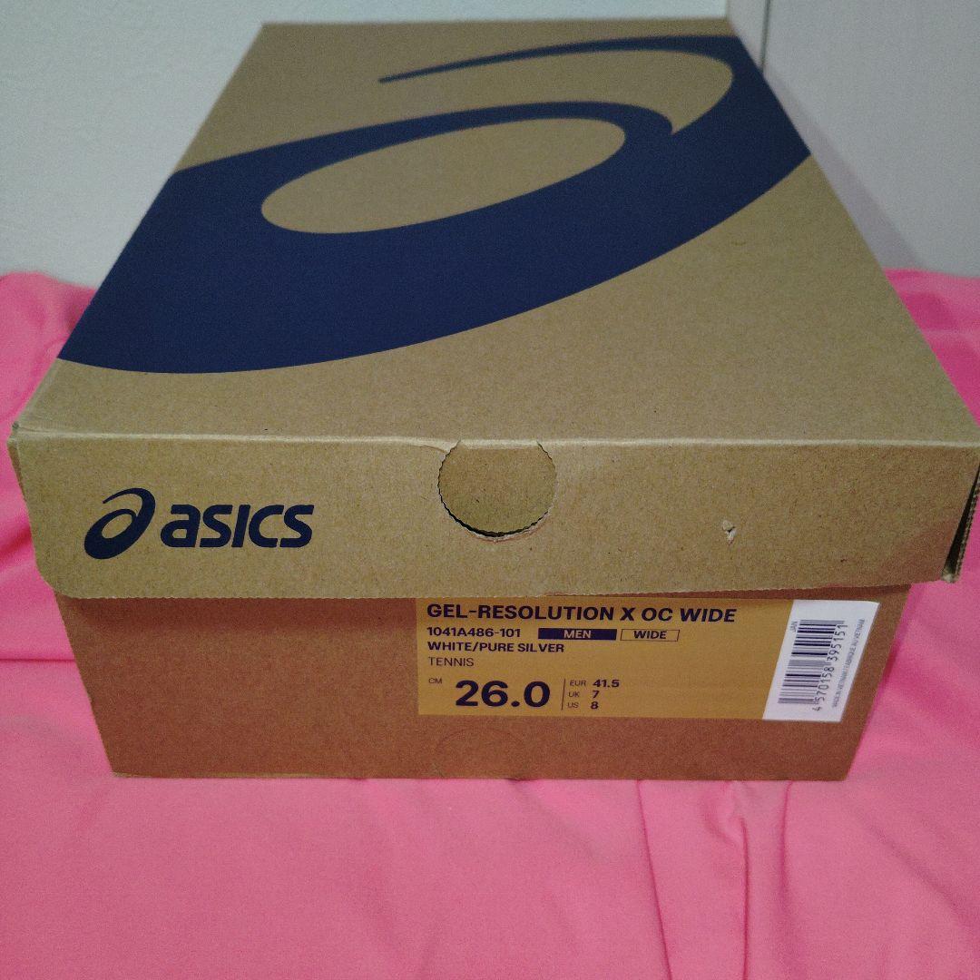 美品asics GEL-RESOLUTION X 3EワイドOC テニスシューズ