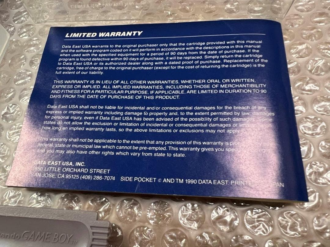 GB Side Pocket / サイドポケット 欧州版