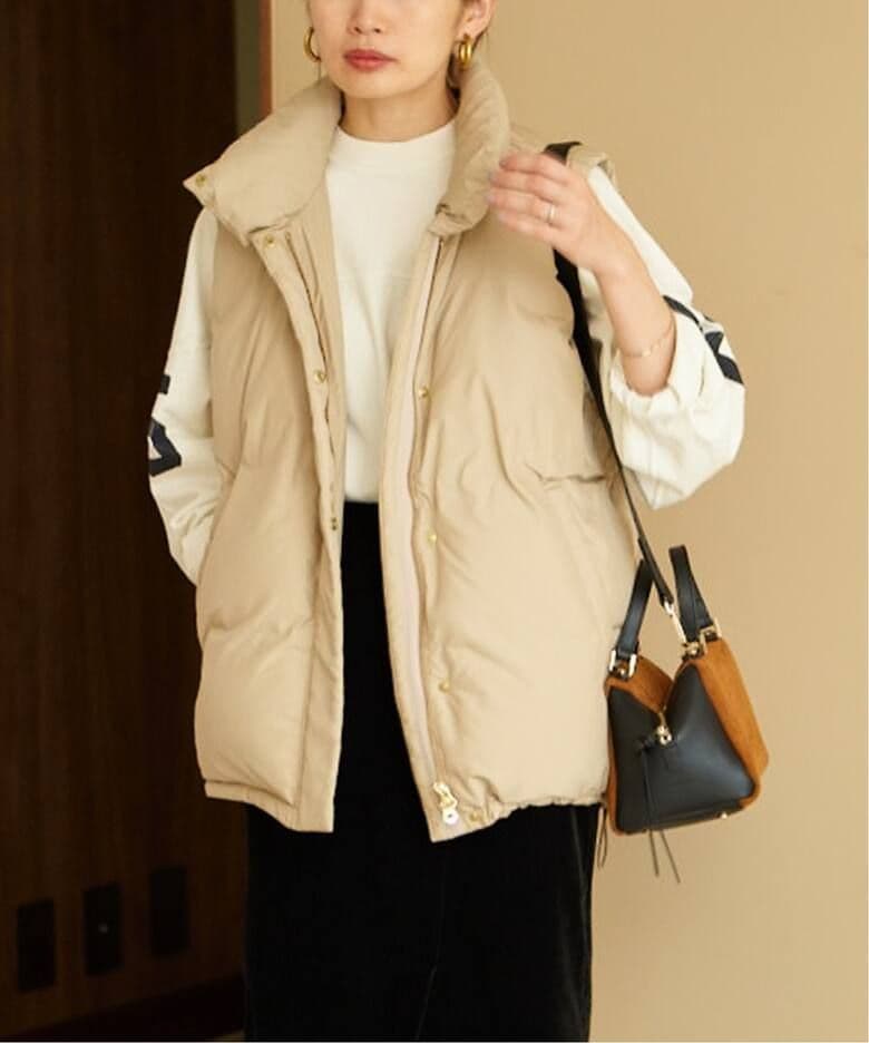 クッキーモンスター　IENA LIMONTA ダウンベスト　ベージュ