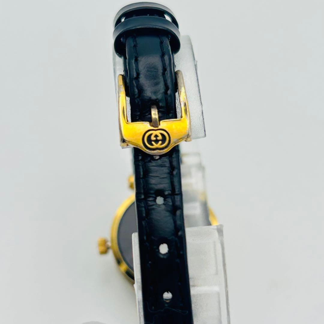 GUCCI レディース 腕時計 ブラック/ゴールド