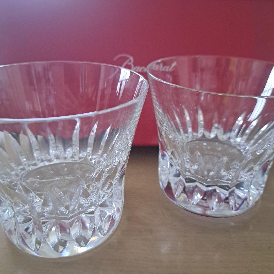 Baccarat カットクリスタルグラス 2個セット 2015年製　ROSA