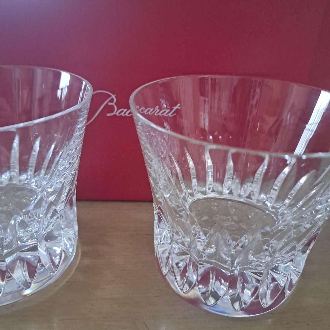 Baccarat カットクリスタルグラス 2個セット 2015年製　ROSA