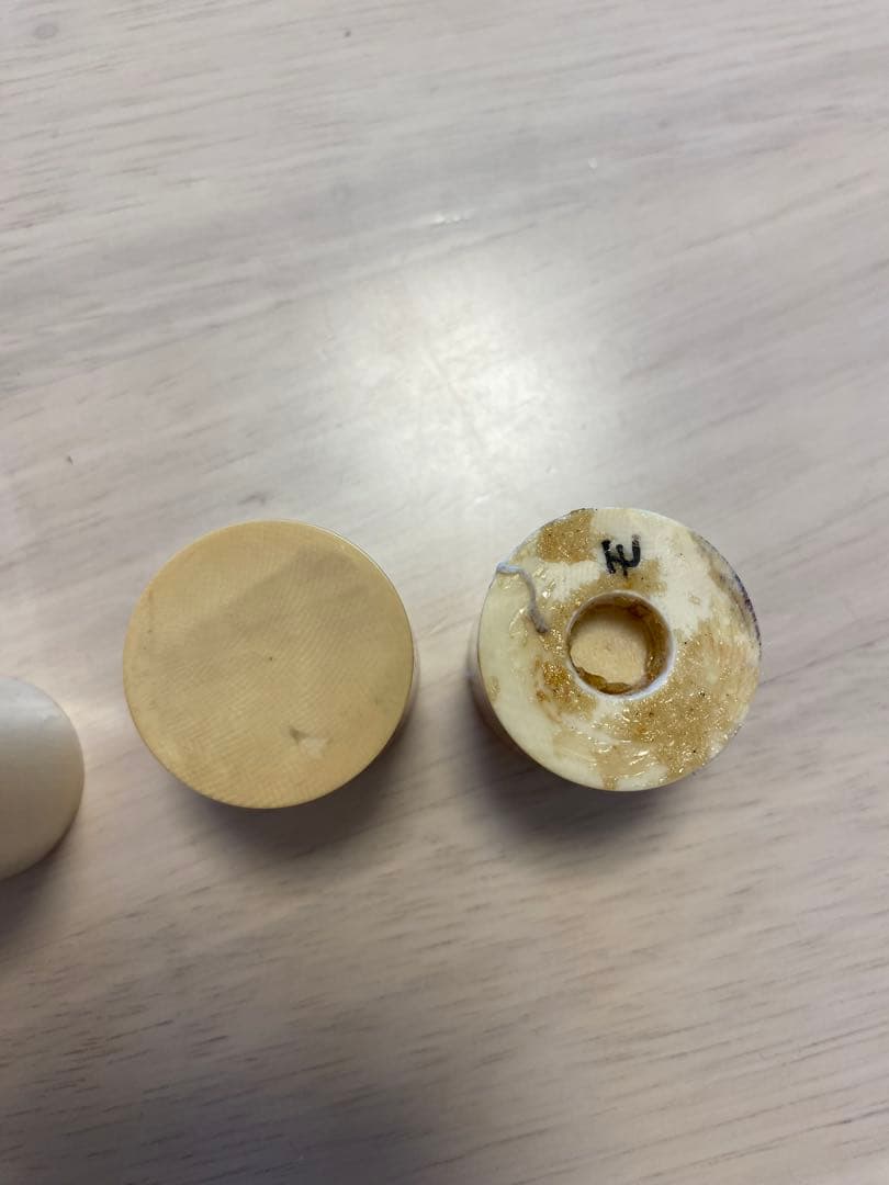 田中　掛け軸用 軸先 10対 528g 根付け材 直径2.5cm〜3cm