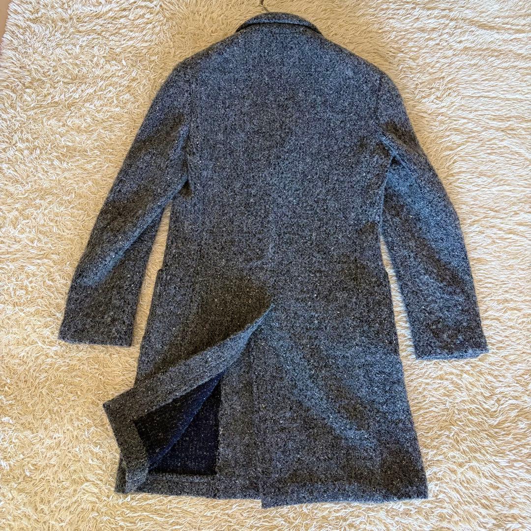 ラルディーニ アルパカ混チェスターコート ブートニエール grey 44