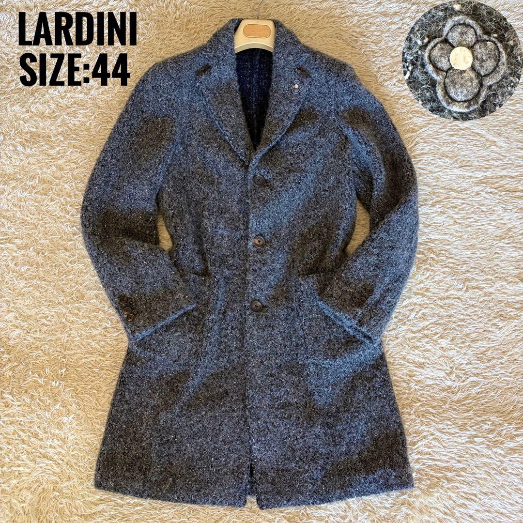 ラルディーニ アルパカ混チェスターコート ブートニエール grey 44