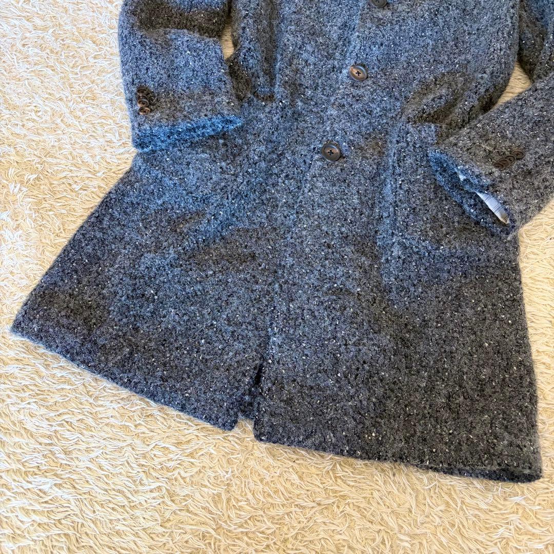 ラルディーニ アルパカ混チェスターコート ブートニエール grey 44