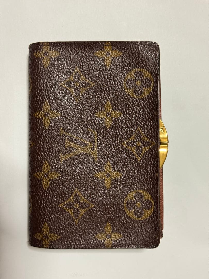 ルイヴィトン モノグラム ポルトモネ ビエ ヴィエノワ がま口 二つ折り財布