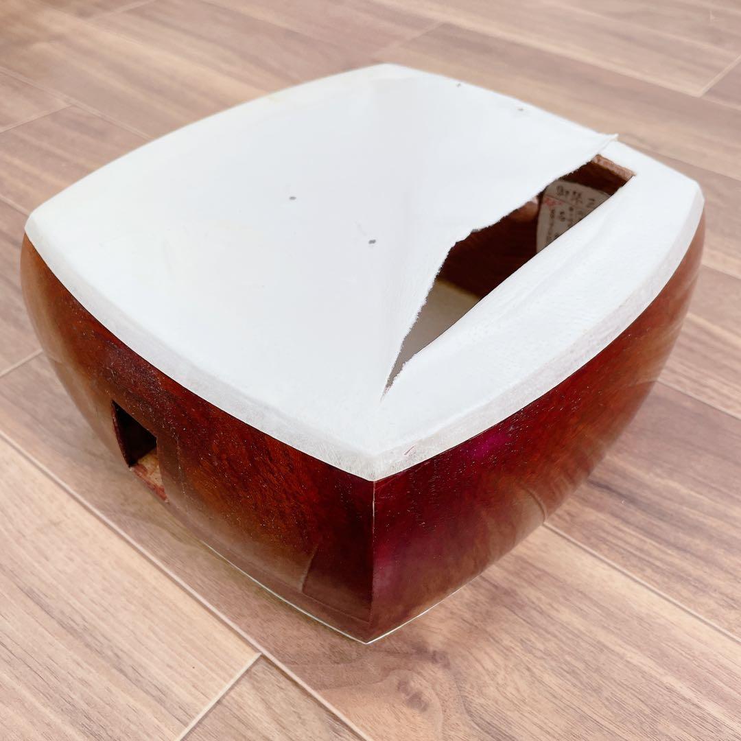 三味線 中棹 綾杉彫 一本溝 東さわり 紅木 犬皮 角胸