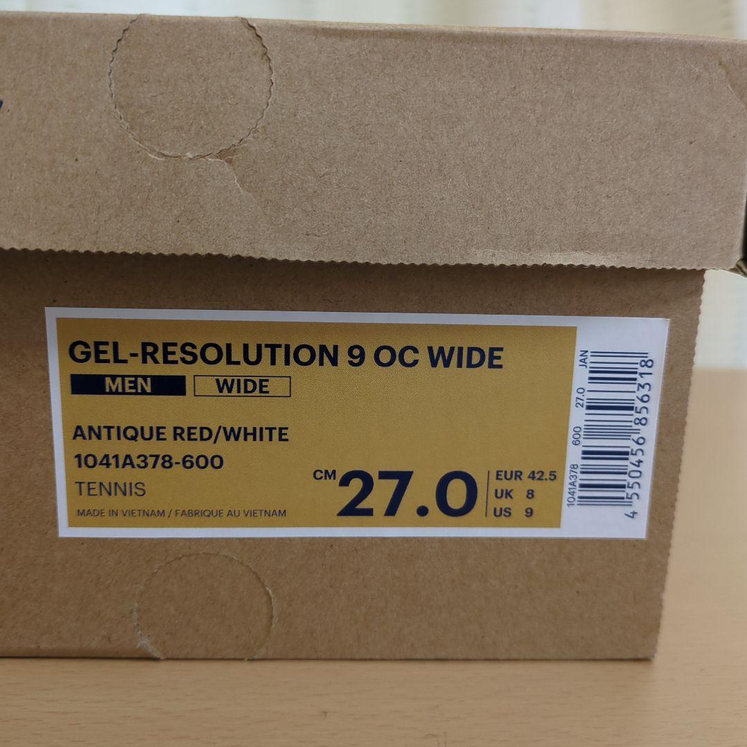 27.0cm WIDE アシックス ゲルレゾリューション9 OC 中古