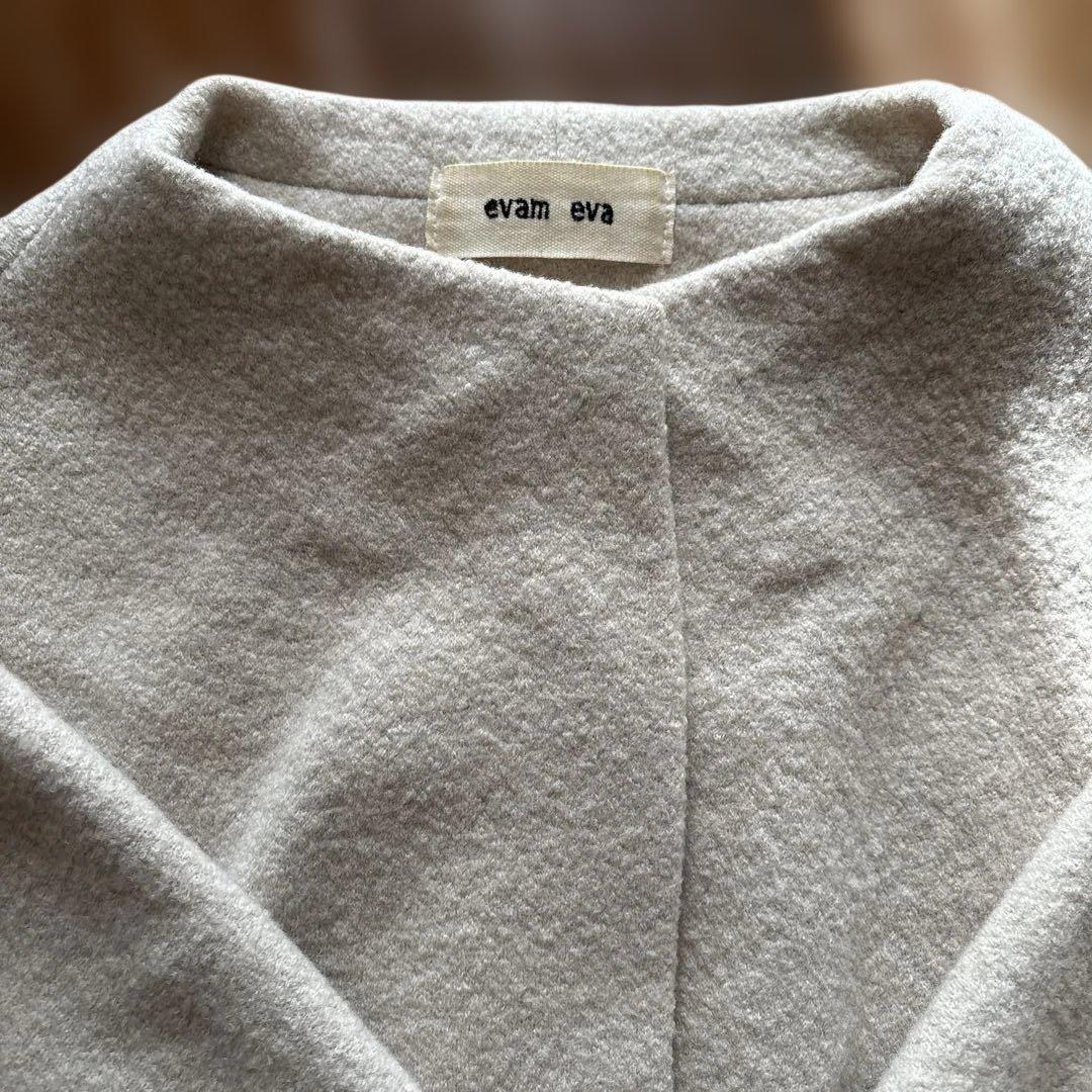 エヴァムエヴァのプレスウール100% ショートコートヨーガンレールお好きな方にも