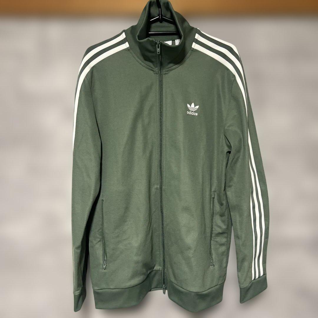adidas オリーブグリーン ジャージ　ベッケンバウアー XL