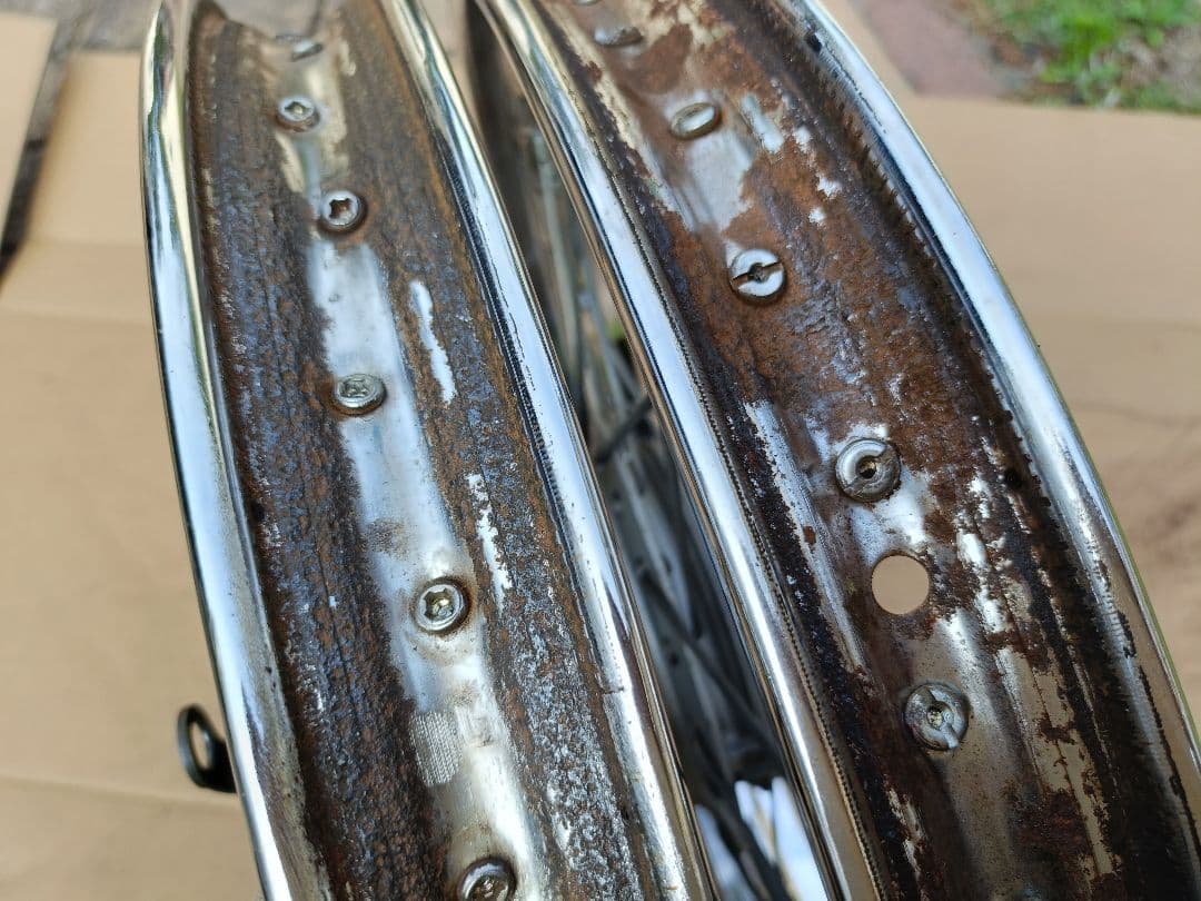 希少JA07デカドラムホイール 前後セット 17インチ