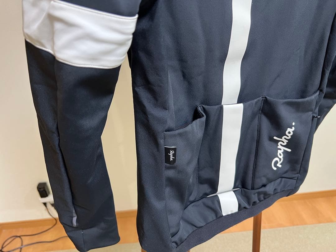 Rapha レディースサイクルジャケット ブラック/ホワイト