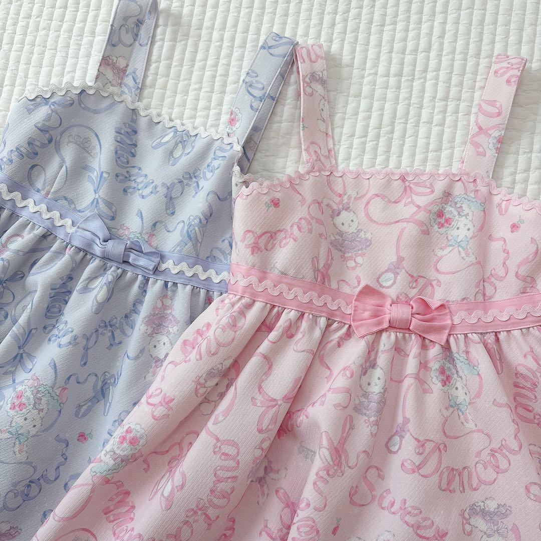 メゾピアノ バレリーナ うさぎ ワンピース 120