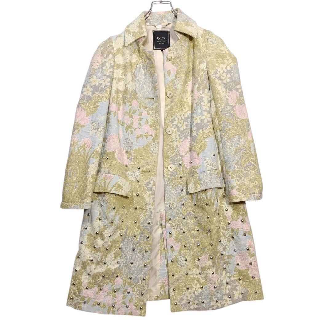 ケイタマルヤマ KEITA MARUYAMA コート 庭園ジャカードスタッズ