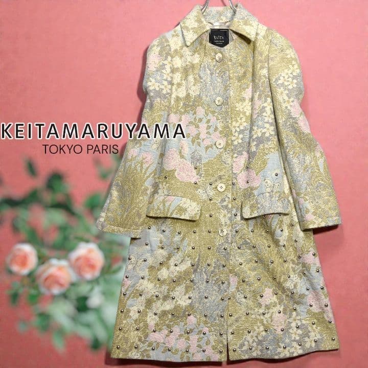 ケイタマルヤマ KEITA MARUYAMA コート 庭園ジャカードスタッズ