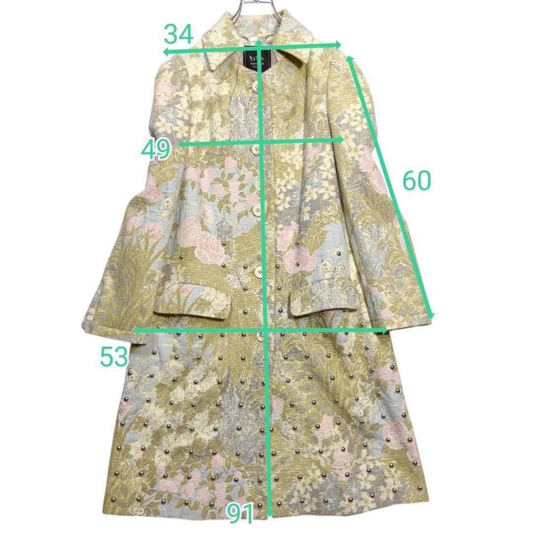 ケイタマルヤマ KEITA MARUYAMA コート 庭園ジャカードスタッズ