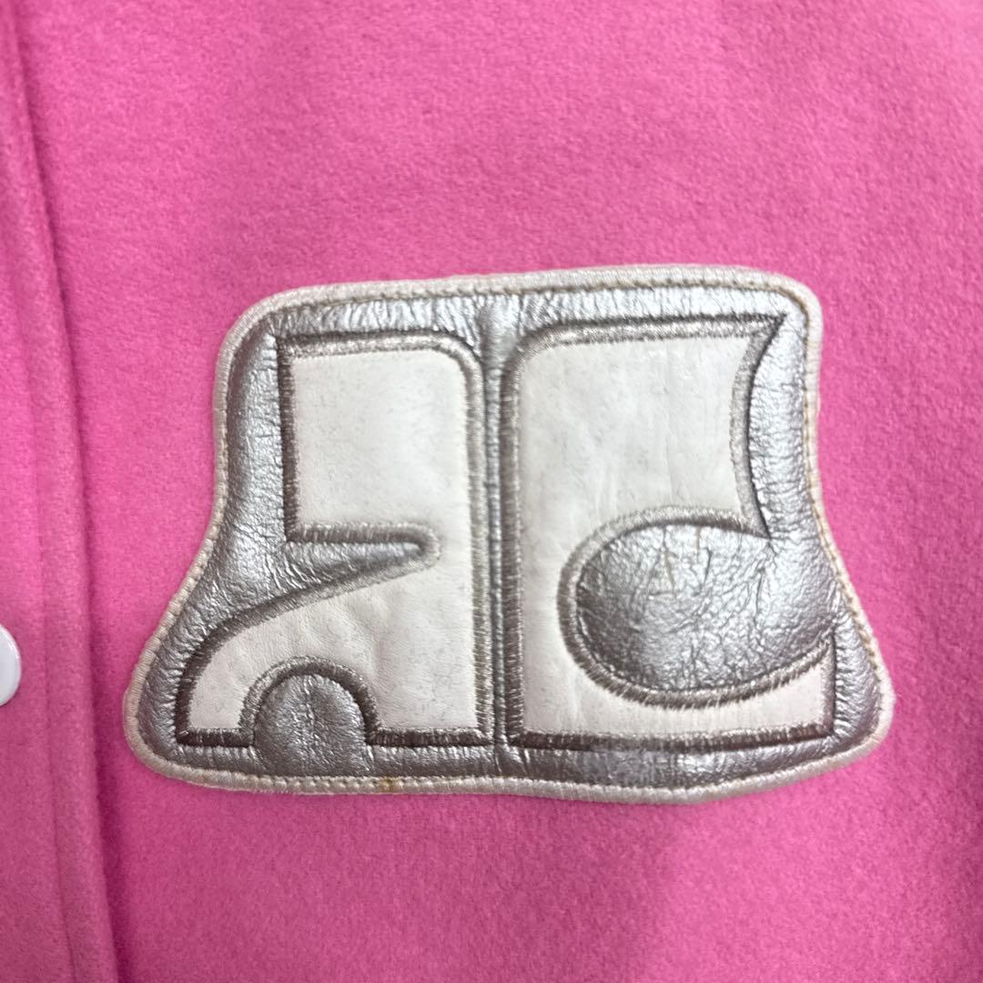 な*;様 courreges クレージュ21 スタジャン レディース ピンク M