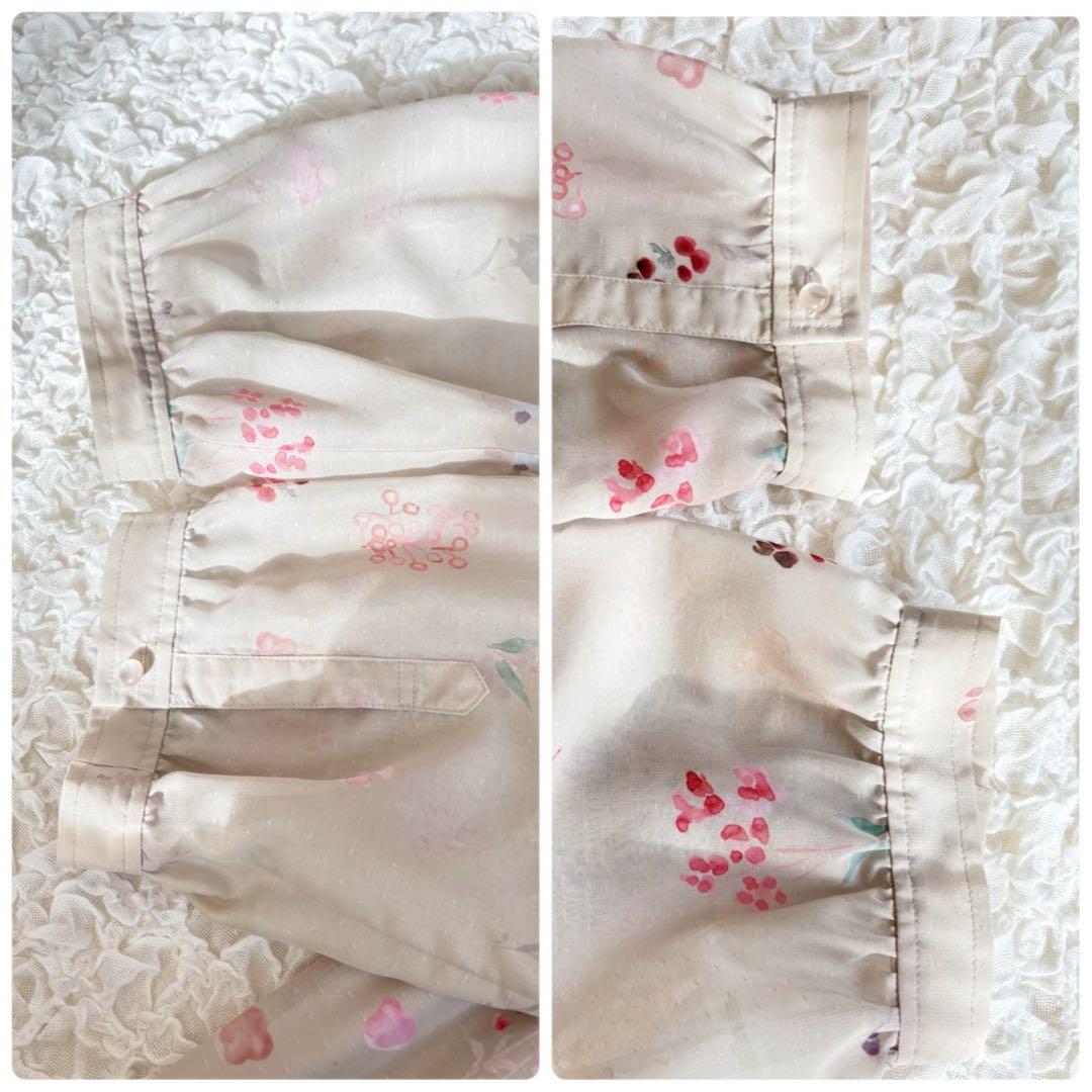 未使用級✨ローズティアラ吹き上げフラワープリントロングワンピース　3XL