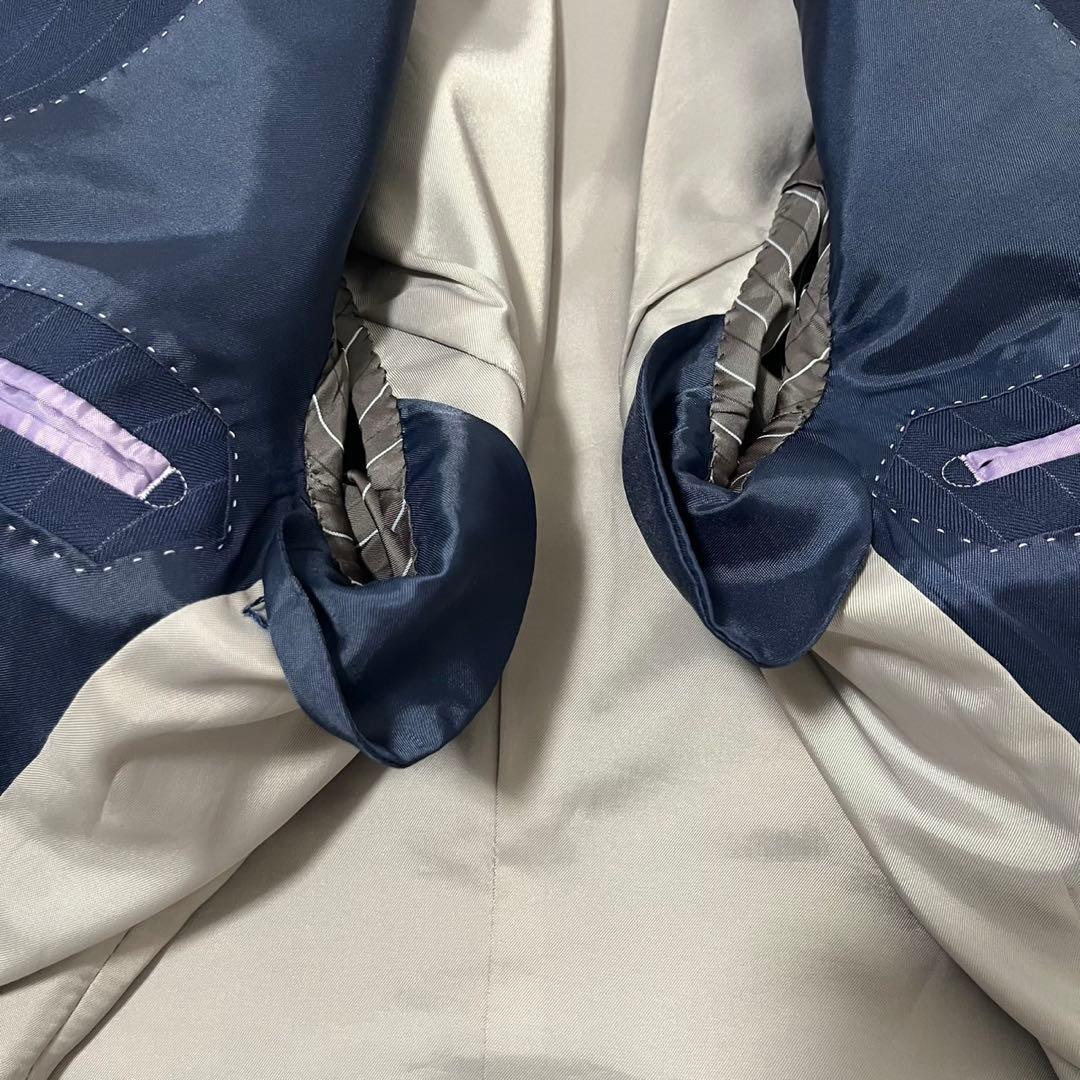 美品 P.S.FA 3ピース セットアップ ネイビー ストライプ