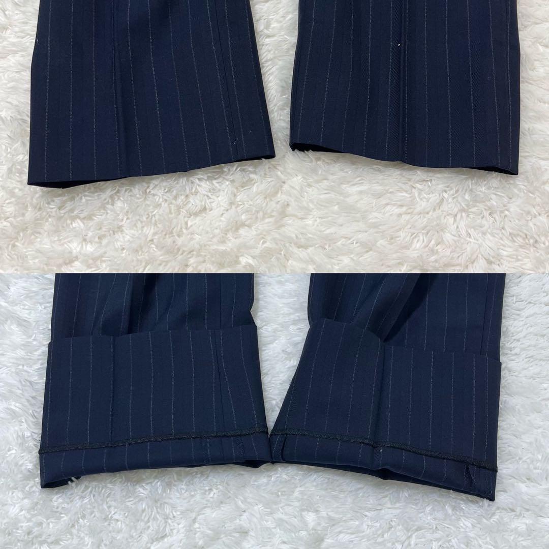 美品 P.S.FA 3ピース セットアップ ネイビー ストライプ