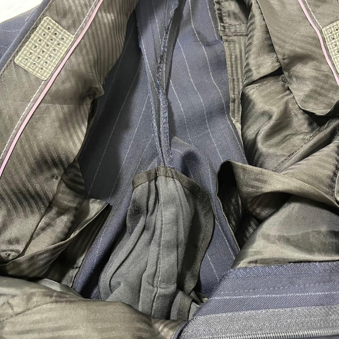 美品 P.S.FA 3ピース セットアップ ネイビー ストライプ