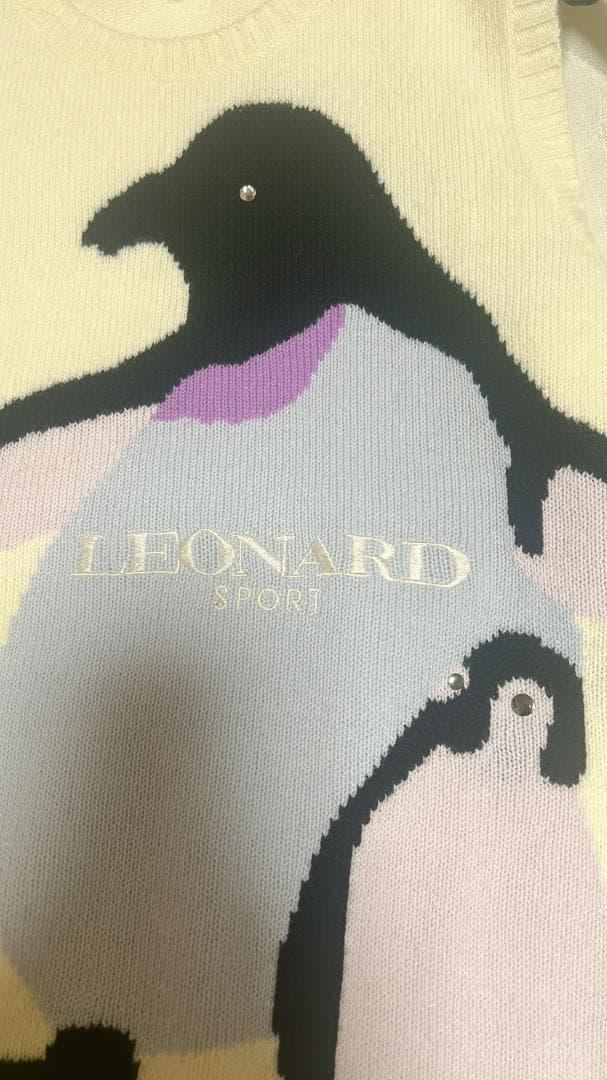 ⭐︎LEONARD SPORT⭐︎ペンギンデザイン ノースリーブニットワンピース