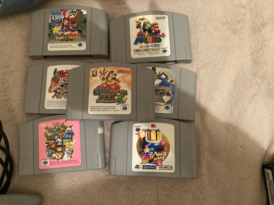 NINTENDO 64 本体とソフト7本　動作確認済み