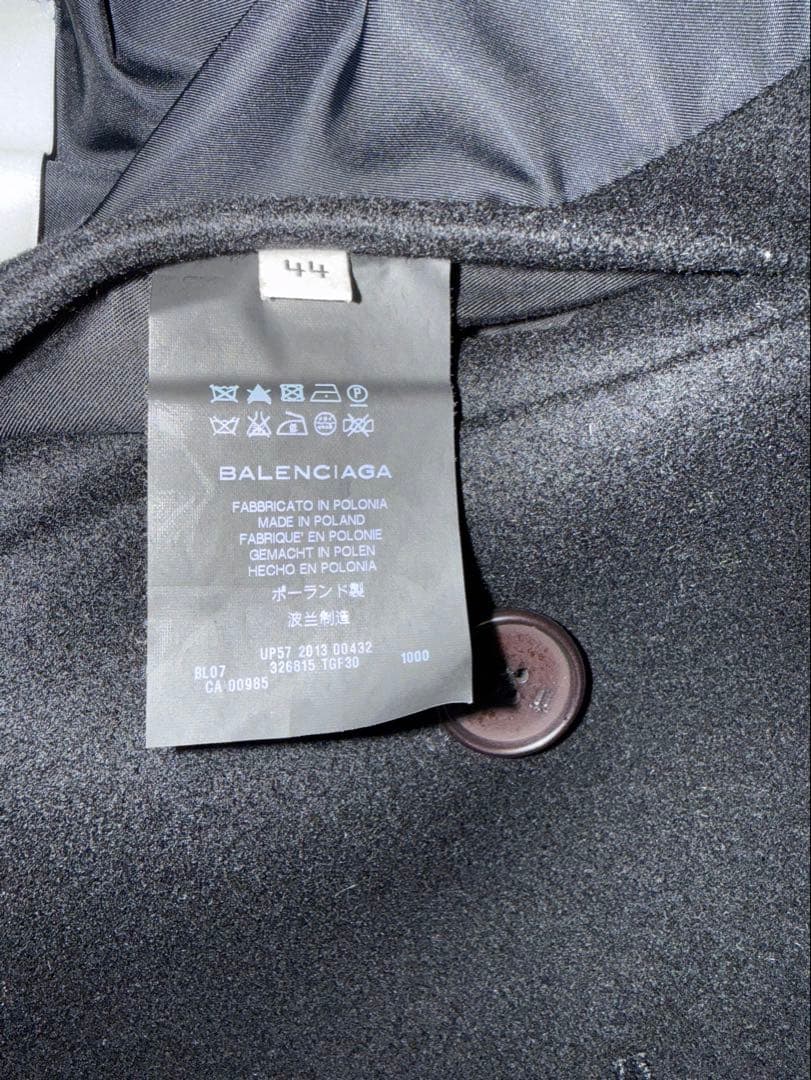 BALENCIAGA 13AW ピーコート ブラック