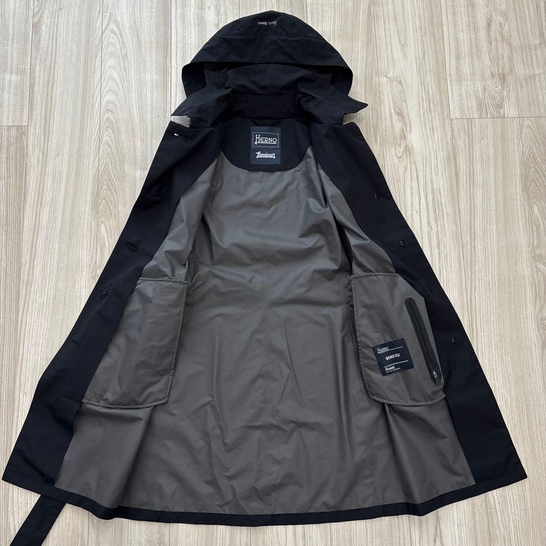 HERNO Laminar フーデッドコート GORE-TEX ネイビー 38