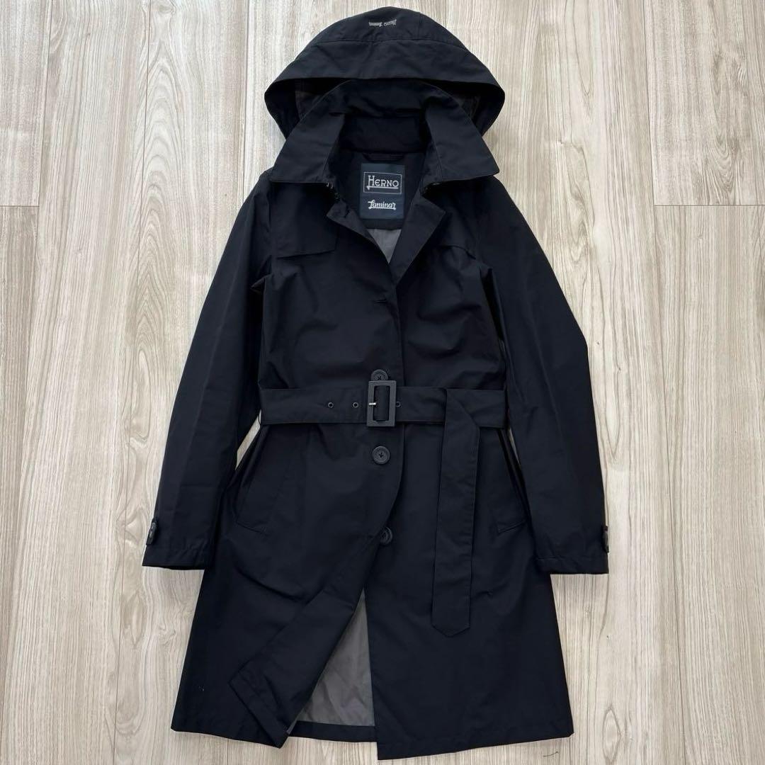HERNO Laminar フーデッドコート GORE-TEX ネイビー 38