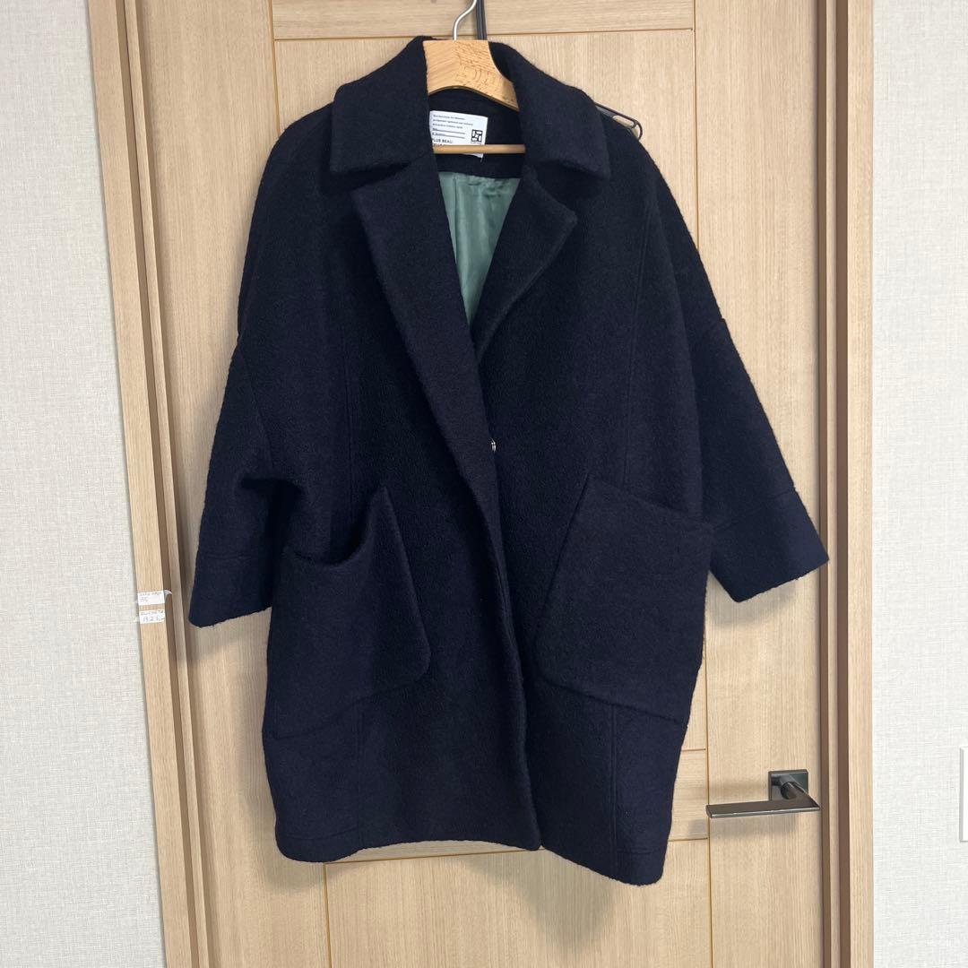 PASSIONE パシオーネ　コクーンシルエットウール混チェスターコート