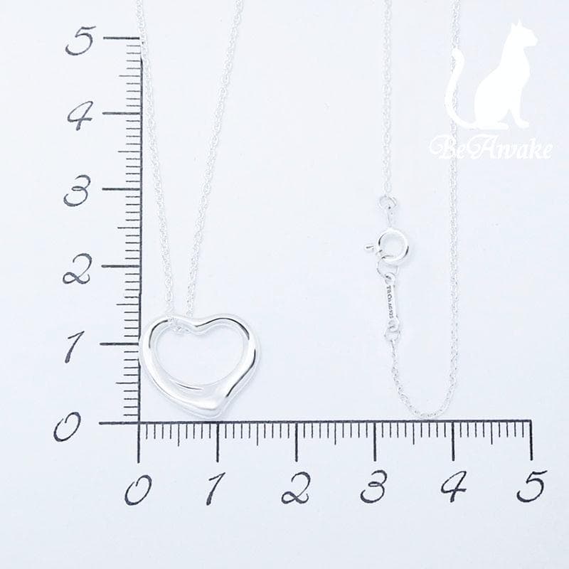 【新品仕上げ済】ティファニー オープンハート ペンダント ネックレス Sサイズ