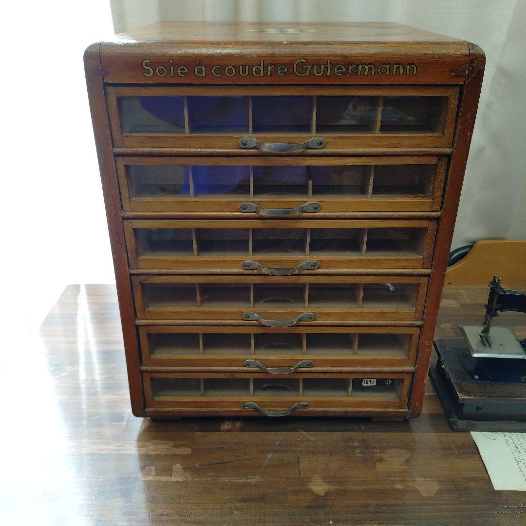 アンティーク スプールキャビネット 糸ケース 店舗什器 ギッターマン 引き出し