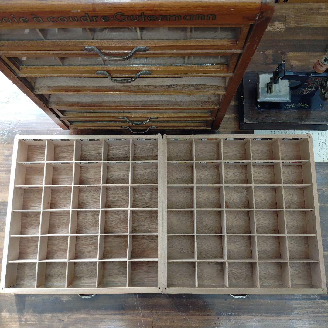 アンティーク スプールキャビネット 糸ケース 店舗什器 ギッターマン 引き出し