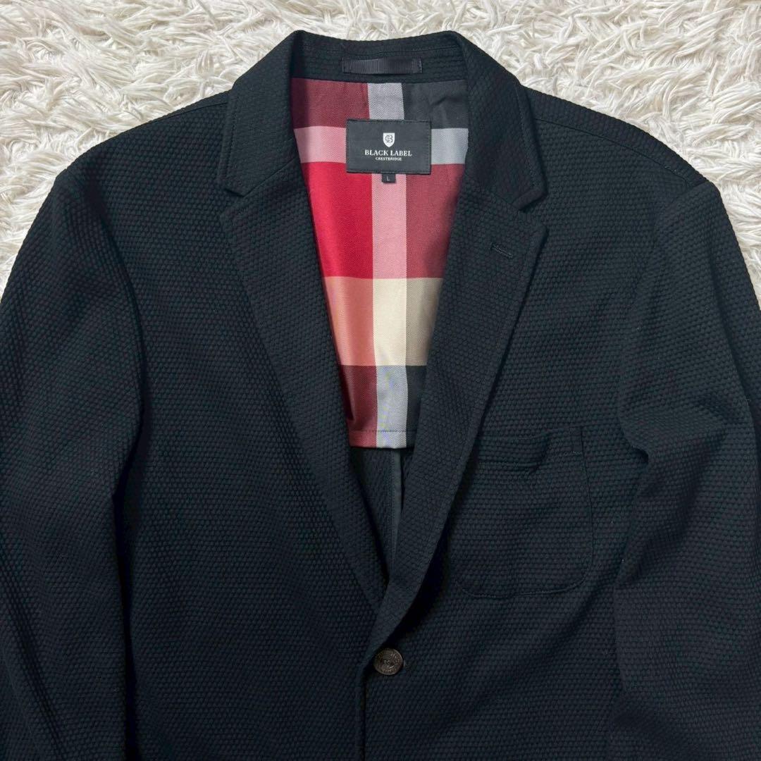 未使用級　ブラックレーベルクレストブリッジ　テーラードジャケット　ワッフル　L
