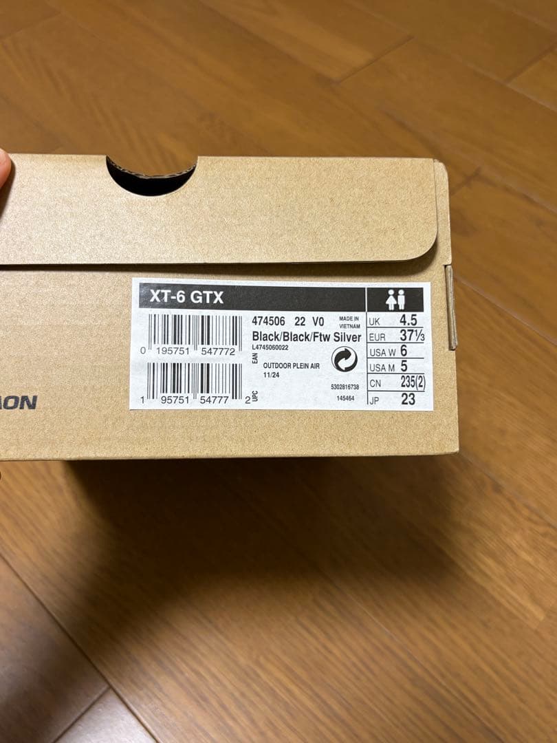靴 SALOMON XT-6 GORE-TEX Black
