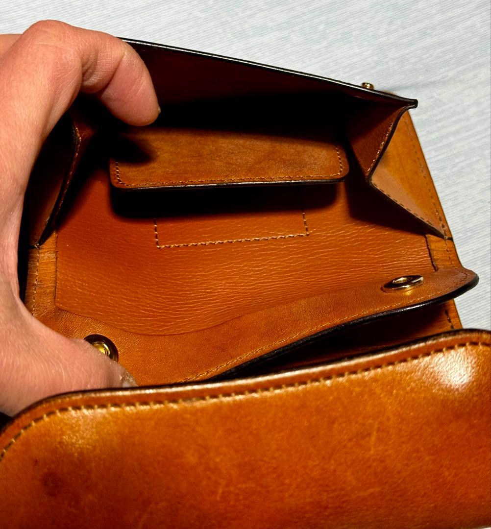 い*け様 WILD&SWANS ブラウン 三つ折り財布