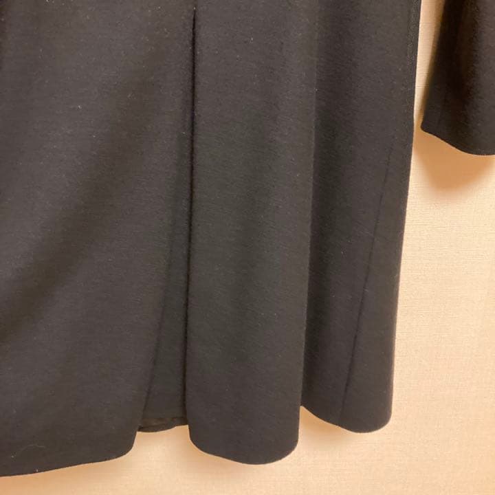 モスキーノ　スタンドカラー×フリル ヴィクトリアロングコート　ワンピース　38