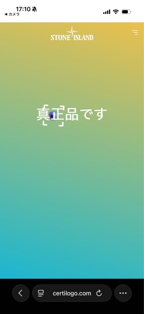 STONE  リブ編みニット帽 ワインレッド　QR鑑定済み本物