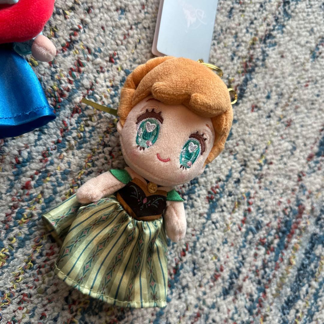 tiny ぬいぐるみキーホルダー　アリエル アナ 2体ディズニーストア