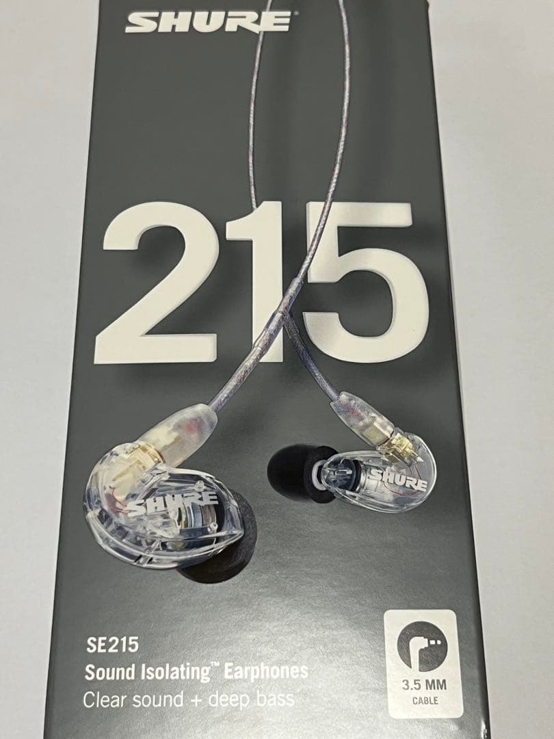 SHURE シュア イヤホン 有線 SE215-CL-A クリア